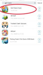 Hack Golf Clash on iOS