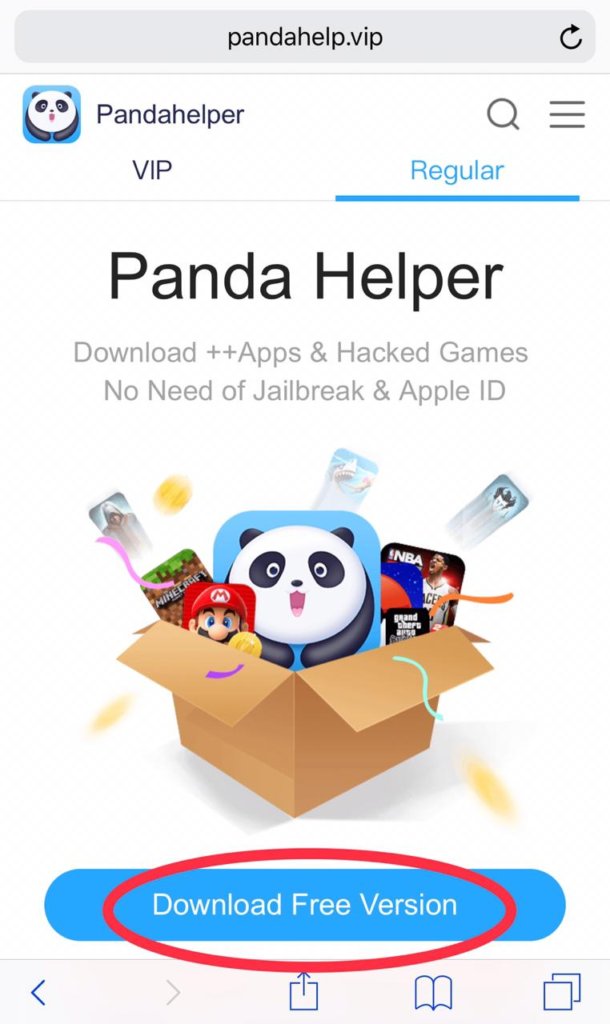 Download Pandahelper in iOS