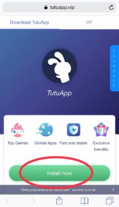 How to install tutuapp