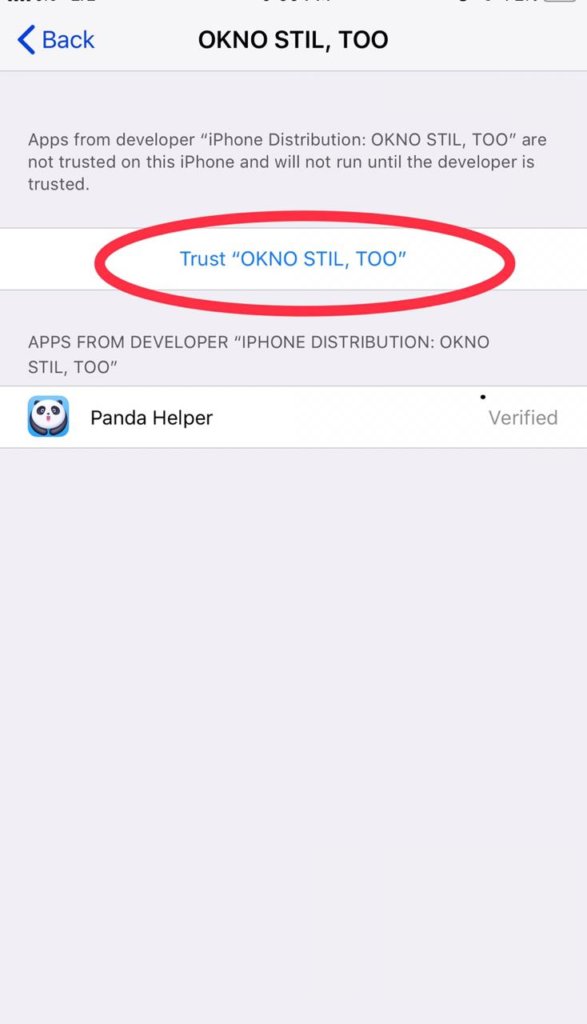 How to Trust an app on iOS 13