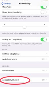 How to use invert colors by accessibility shortcut
