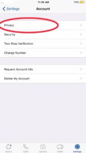 Privacy option to lock whatsapp