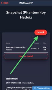install snapchat ++
