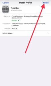 Install tweakbox