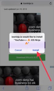 install youtube ++ iOS