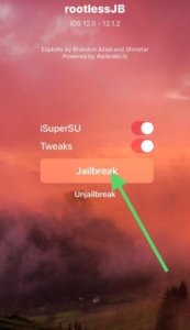 iOS 12 Jailbreak using RootlessJB