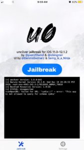 iOS 12 Jailbreak using Uncover
