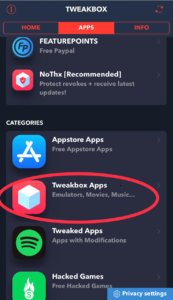 Tweakbox apps