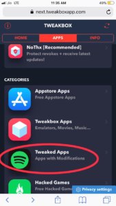 Tweaked apps