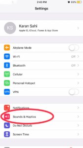 Change ringtone on iPhone 7