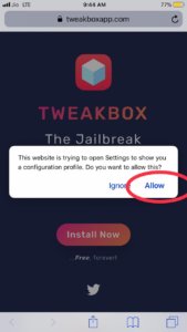 Download tweakbox iOS