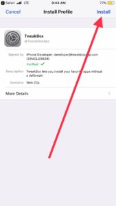 install tweakbox iOS