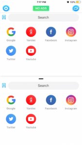 Split Screen using Multitasking