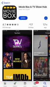 download movie box from App Store