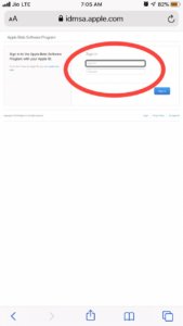 Apple ID regestration for iOS 13