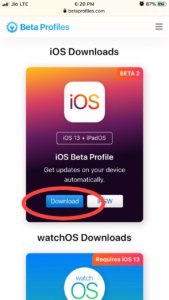 download ios 13 without computer