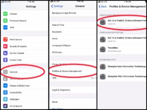 iOS 13 Public Beta Profile