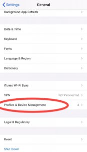 Profiles and device management