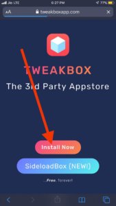 Install Tweakbox