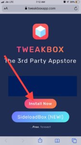 Install tweakbox