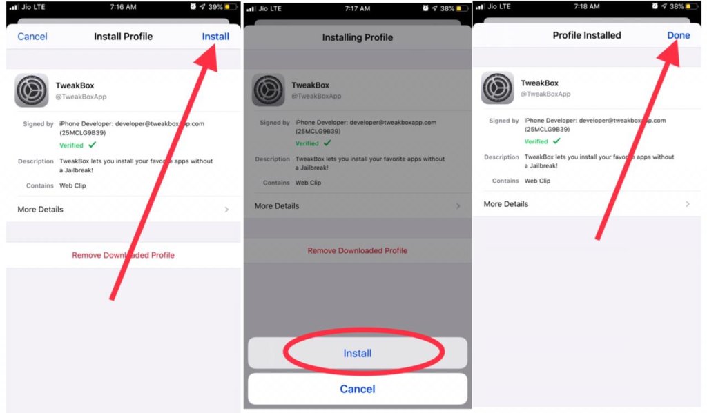 Installing tweakbox