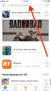 search filzaescaped iOS 12