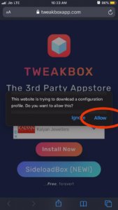 tweakbox installation