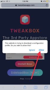 Allow to open Settings