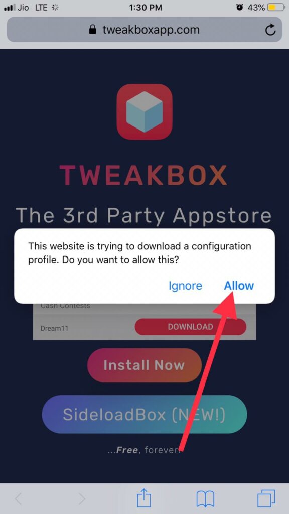 Allow to open Settings