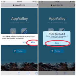 Downloading App Valley