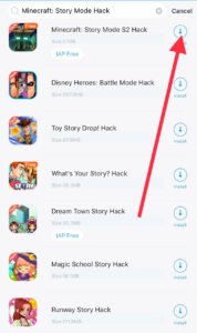Download Minecraft Story mode hack iOS