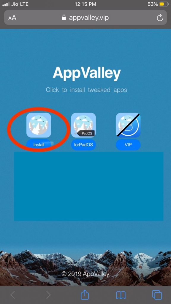Tweaked apps from Appvalley