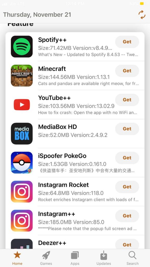 download tweaked apps iOS 13