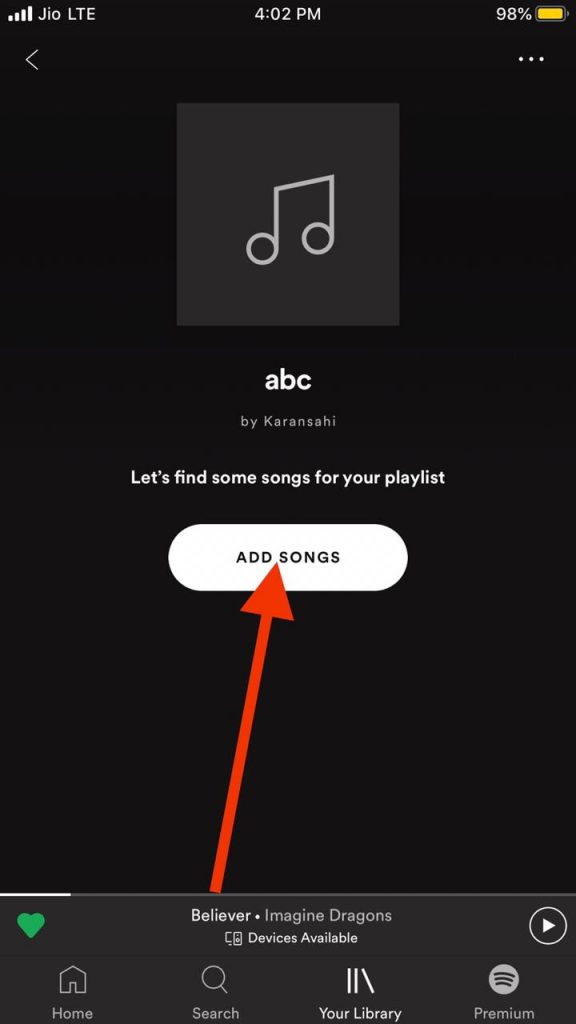 Add Songs to Playlist
