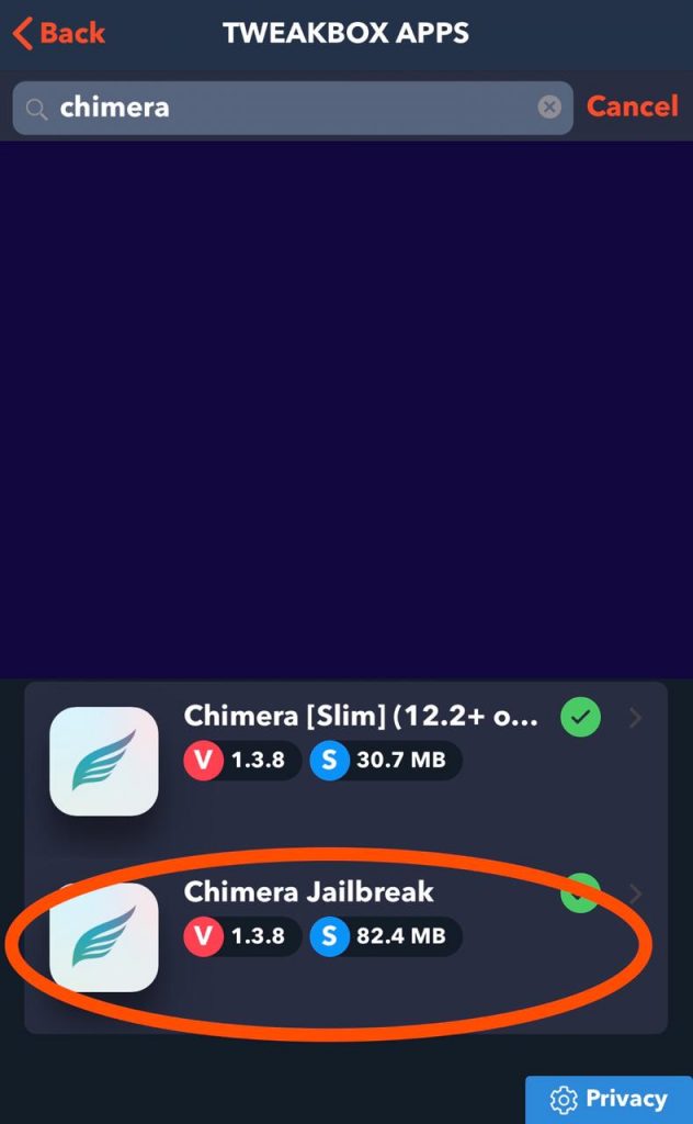 Chimera jailbreak iOS 12.4.3