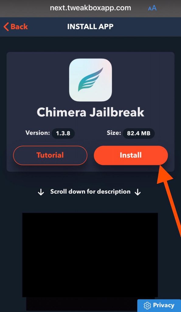 Download chimera jailbreak iOS 12