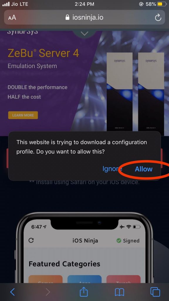 Downloading iOS Ninja