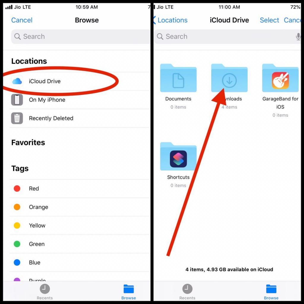 how to send a document on iphone