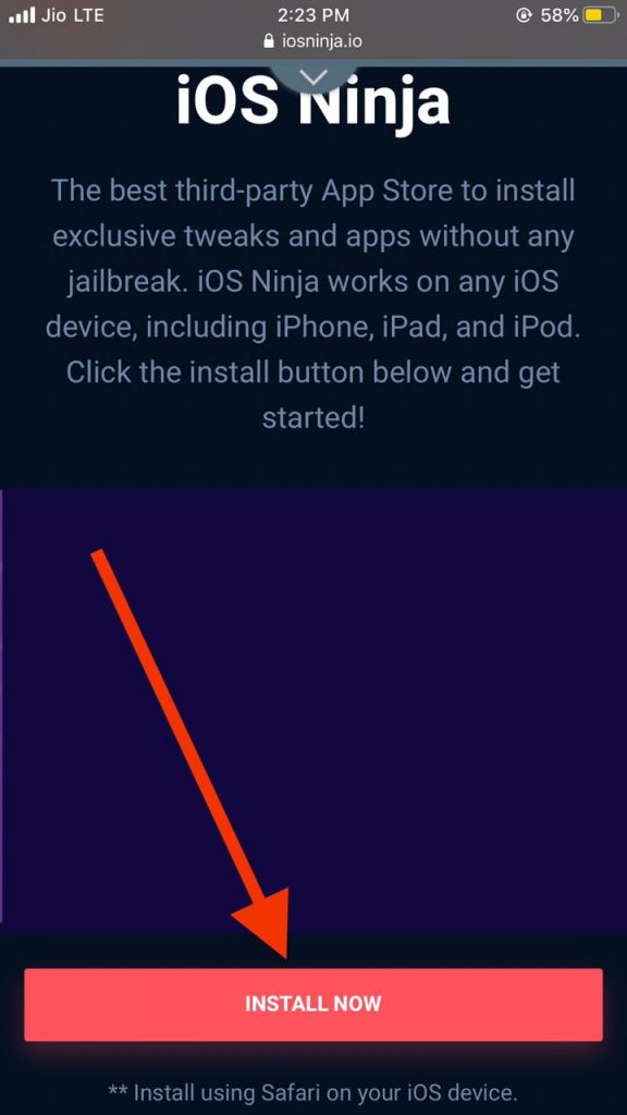 Install iOS Ninja